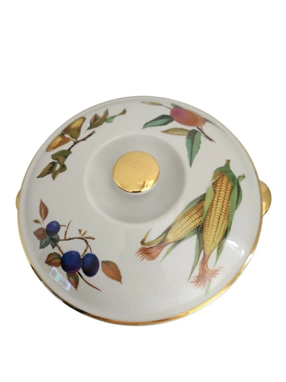 Vtg Royal Worcester Evesham Covered Casserole Dish 2Qt England w/ Box Unused